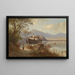 Vista del lago de Bled - Carl Hasch — cuadro enmarcado en la pared