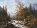 Mountain Stream Painting at Ramsau - Carl Hasch — artwork view