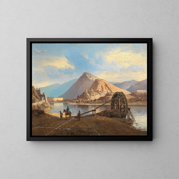 Parte de Asia del Sur - Carl Hasch — cuadro enmarcado en la pared