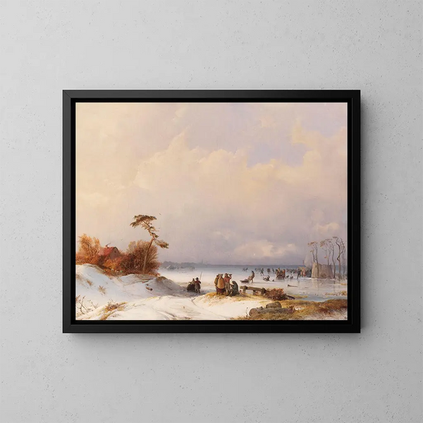Eventos de hielo - Carl Hilgers — cuadro enmarcado en la pared
