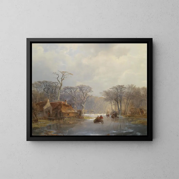 Invierno en descomposición - Carl Hilgers — cuadro enmarcado en la pared
