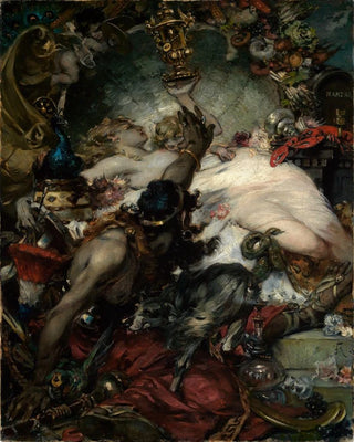 Carl Hoff - Parodie auf Ferdinand Kellers Gemlde Der Trkenlouis.webp