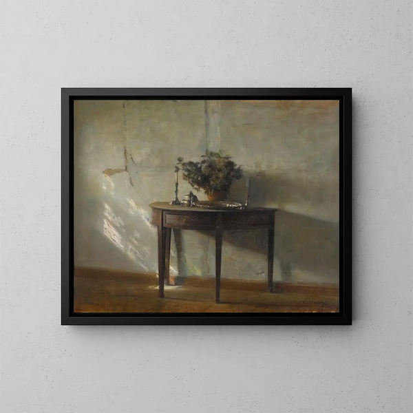 Un interior soleado - Carl Holse — cuadro enmarcado en la pared