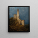 Ruinas del castillo - Carl Julius von Leypold — cuadro enmarcado en la pared