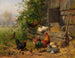 Patio de gallinas - Carl Jutz — vista de la obra