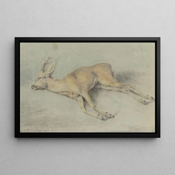 Carl Kuntz - Zur Strecke gebrachter Rehbock.webp