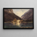 en el lago - Carl Lafitte — cuadro enmarcado en la pared