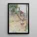Cerca de la bodega - Carl Larsson — cuadro enmarcado en la pared