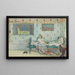 Cocorico il est sept heures - Carl Larsson — framed artwork on a wall