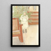 de niña y silla mecedora - Carl Larsson — cuadro enmarcado en la pared