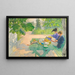 Lectura de vacaciones - Carl Larsson — cuadro enmarcado en la pared