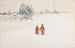 in the snow - Carl Larsson — artwork view