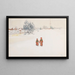 in the snow - Carl Larsson — framed artwork on a wall