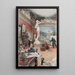 Interior de la galería Fürstenberg - Carl Larsson — cuadro enmarcado en la pared
