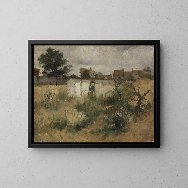 Estudio de paisaje de Barbizon - Carl Larsson — cuadro enmarcado en la pared