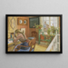 Letter writing - Carl Larsson — framed artwork on a wall