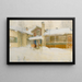 Mi casa de campo en invierno Sundborn - Carl Larsson — cuadro enmarcado en la pared