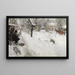 Pintor al aire libre Motivo de invierno de Sgatan 145 Estocolmo - Carl Larsson — cuadro enmarcado en la pared