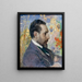 Retrato de Oscar Levertin - Carl Larsson — cuadro enmarcado en la pared