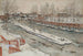 La resbaladilla de madera, escena de invierno - Carl Larsson — vista de la obra