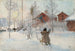 La Corte y la Lavandería - Carl Larsson — vista de la obra