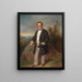 Retrato de Josef Edler von Kriehuber - Carl Martin Ebersberg — cuadro enmarcado en la pared