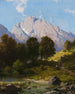 Summer Mountain Landscape Painting - Carl Millner — artwork view