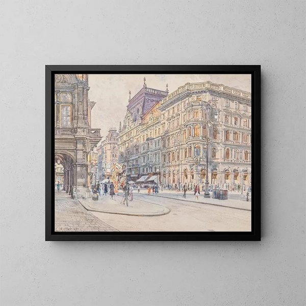 Kärntnertor - Carl Müller — cuadro enmarcado en la pared