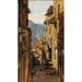Una calle en Ragusa - Carl Moll — cuadro enmarcado en la pared
