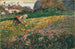 Joven muchacha en el prado florido - Carl Moll — vista de la obra