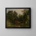 En el parque de Ariccia - Carl Morgenstern — cuadro enmarcado en la pared