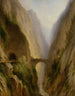 La Via Mala en los Grisones - Carl Morgenstern — vista de la obra