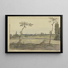 Vista de Fránkfurt del Main - Carl Morgenstern — cuadro enmarcado en la pared