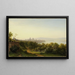 Vista de Maguncia en el Rin - Carl Morgenstern — cuadro enmarcado en la pared