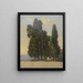 Ciprés en el parque de la Villa d'Este - Carl Morgenstern — cuadro enmarcado en la pared