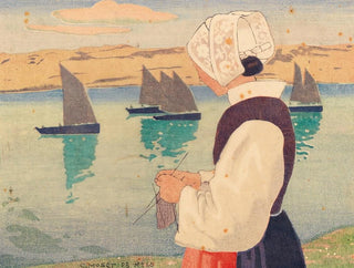 Carl Moser - Strickende Bretonin.webp