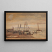 Fishermen Returning Welcomed on Hornbæk Beach - Carl Neumann — framed artwork on a wall