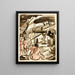 Group of Four Female Nudes - Carl Newman — framed artwork on a wall