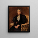 Retrato de una mujer - Carl Newman — cuadro enmarcado en la pared