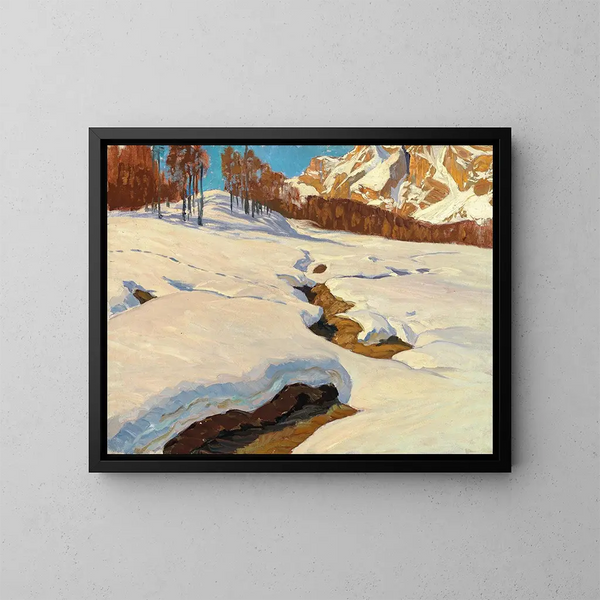 Invierno alpino - Carl O'Lynch de Town — cuadro enmarcado en la pared