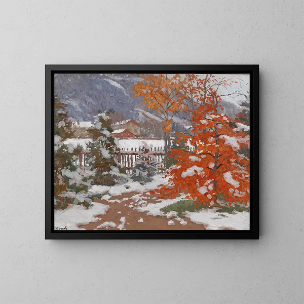Vista desde el taller - Carl O'Lynch de Town — cuadro enmarcado en la pared