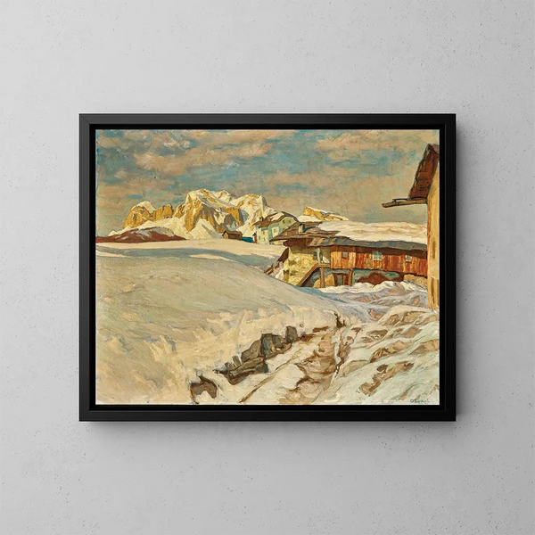 Paisaje de las Dolomitas cerca de Cortina con la Tofana - Carl O'Lynch de Town — cuadro enmarcado en la pared