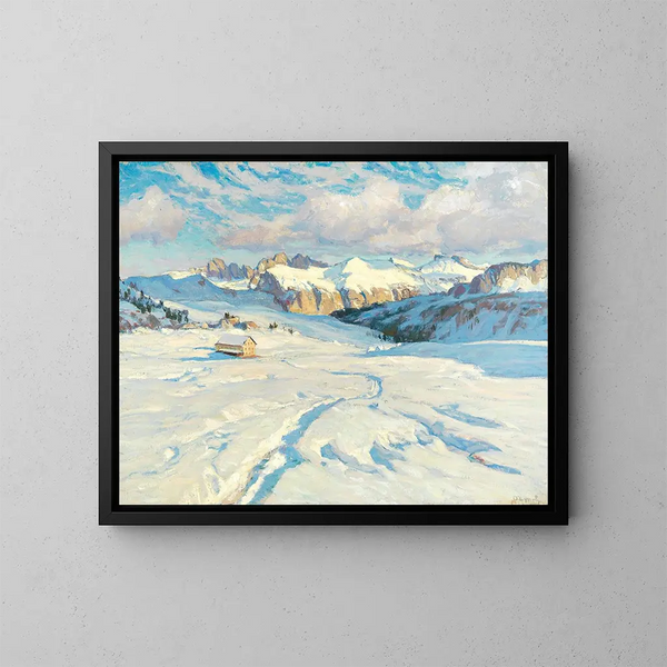 Paisaje de invierno - Carl O'Lynch de Town — cuadro enmarcado en la pared