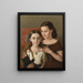 Sigrid y Anna Mazer, sobrinas del artista - Carl Peter Mazer — cuadro enmarcado en la pared