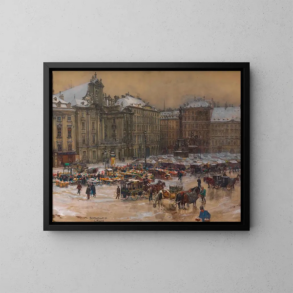 the Child Jesus Christmas Market - Carl Pippich — framed artwork on a wall