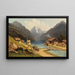 El Sixenhof junto al lago Achensee en Tirol - Carl Prestele — cuadro enmarcado en la pared