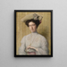 Retrato de Gisela Probst - Carl Probst — cuadro enmarcado en la pared