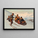 Invierno en Groenlandia - Carl Rasmussen — cuadro enmarcado en la pared