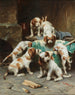Cachorros Beagle disfrutando - Carl Reichert — vista de la obra