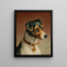 Retrato de un Jack Russell Terrier - Carl Reichert — cuadro enmarcado en la pared
